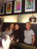 Sonderangebot: Im eGo Cafe in der Roten Straße wollte der Fotograf die Werke von Dr. Hans Christian Adam oben mit den hübschen Frauen darunter auf dem Bild haben von Pressefoto:
