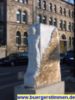 Angefangenes Kunstwerk am Anfang der Goetheallee