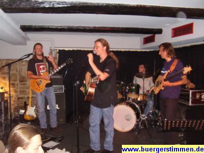 Pressefoto: Porth , 2007 © Die Jan Sperhake Band mit jan Sperhake in der Mitte als Sänger.