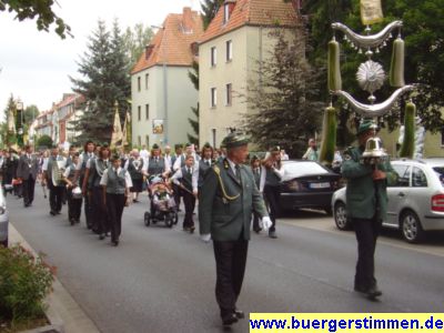 Pressefoto: http://www.buergerstimmen.de/ , 2008 © die jüngsten Umzugsteilnehme wurden auch schon mal in einer Karre geaschoben