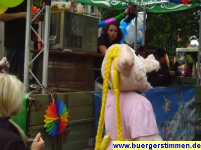 Pressefoto: http://www.buergerstimmen.de/ , 2008 © man soll die Hoffnung nicht aufgeben - freibier, verkleidete Menschen - der Umzug hat das Potential zum Sommerkarneval