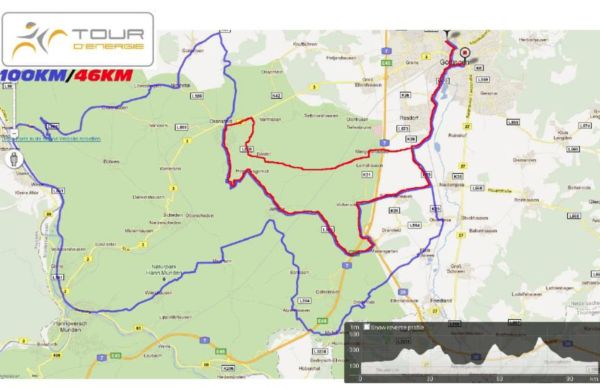 Foto vom Pressemelder: Foto vom Pressemelder , 2011 © Die Verläufe der kurzen 46km und der