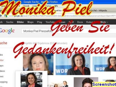 Foto vom Pressemelder: Sreenshot - Quelle siehe Text , © Geben sie Gedankenfreiheit - Monika Piel -